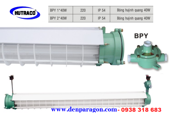 đèn chống cháy nổ 1 bóng 1m2 paragon BPY1