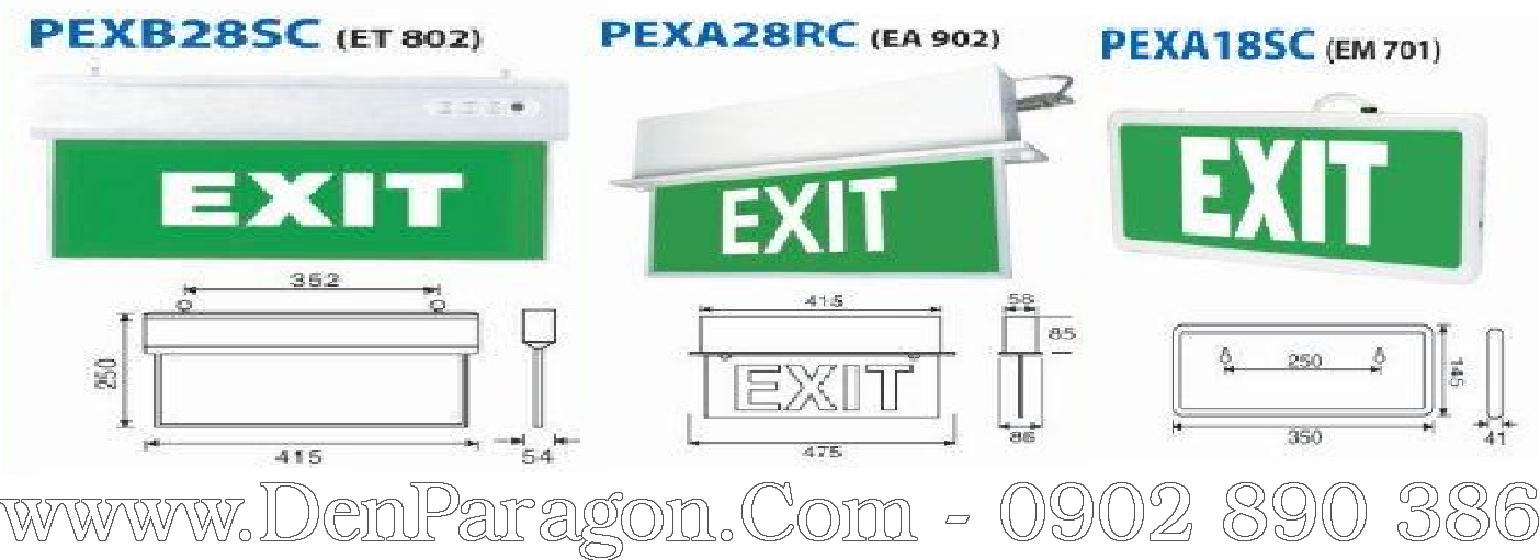 Báo Giá Bộ đèn exit thoát hiểm Paragon pexf23sc Báo Giá Bộ đèn exit thoát hiểm Paragon pexf23sc