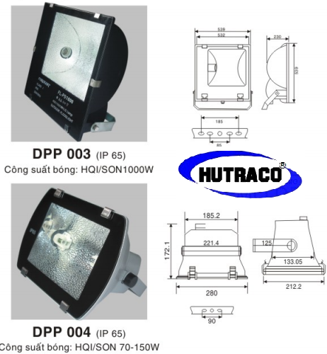 Một số mẫu đèn pha không thấm nước 250W paragon Một số mẫu đèn pha không thấm nước 250W paragon